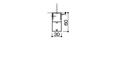 インターライン直付け嵌合 製品断面図